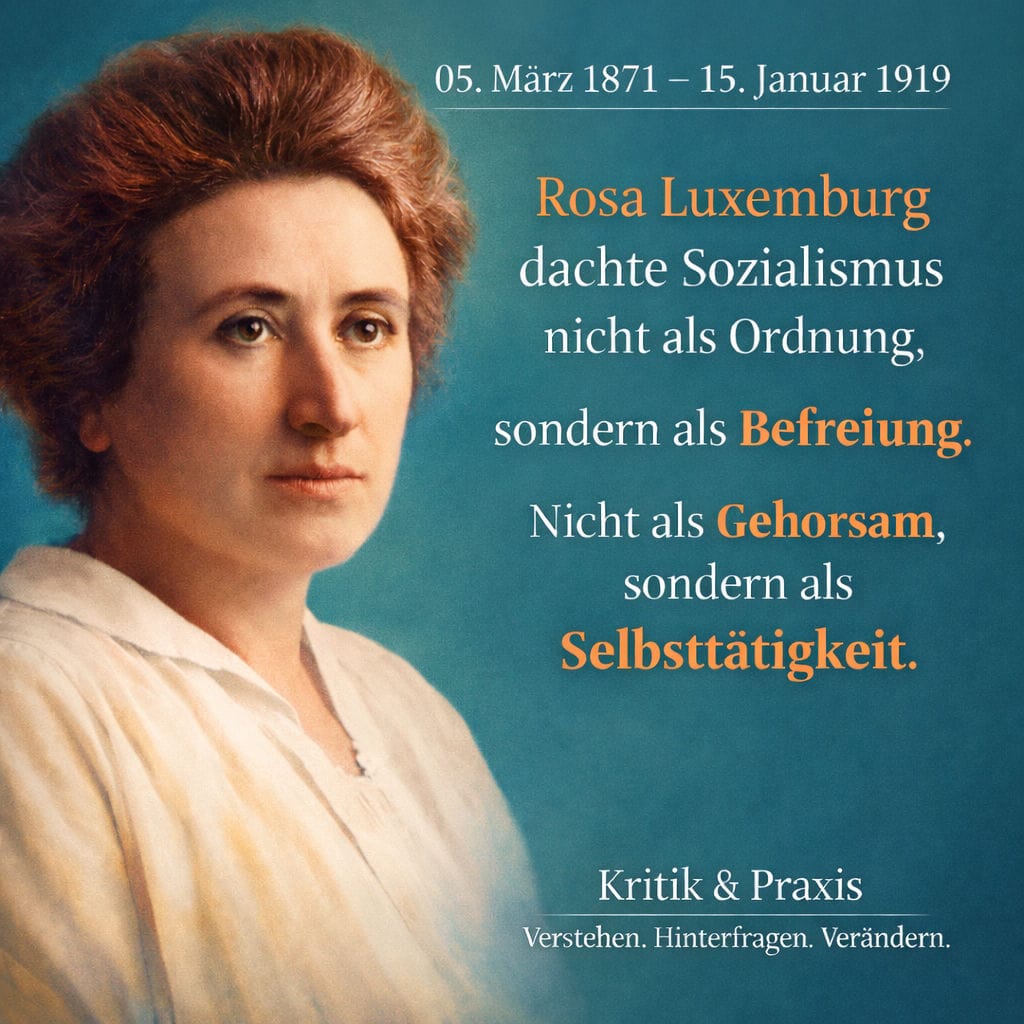 Rosa Luxemburg – Revolutionärer Humanismus gegen Kapitalismus und Krieg