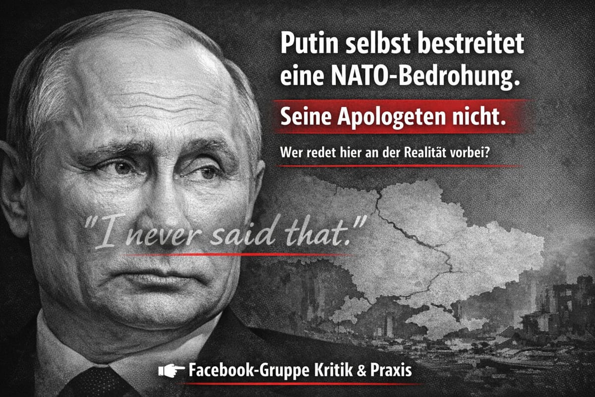 Putins Sicht auf die Ukraine als alleiniger Grund für den Ukraine-Krieg