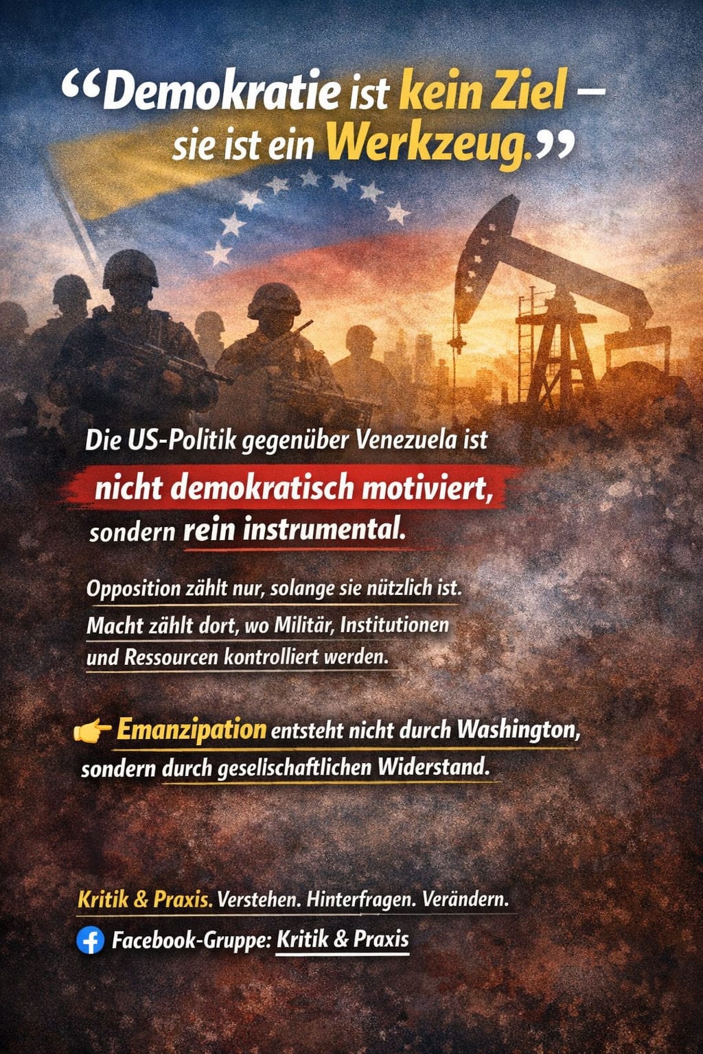 Emanzipation entsteht von unten –

oder gar nicht.